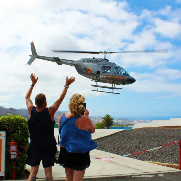 Helikopterituur Tenerife, Maastikulend Adejest