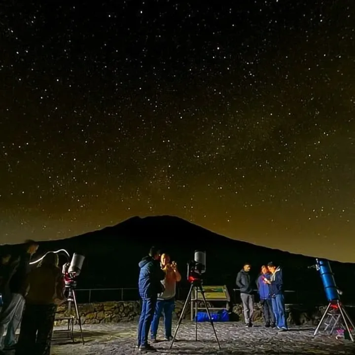 Žvaigždžių stebėjimas Tenerifėje, Teide naktį