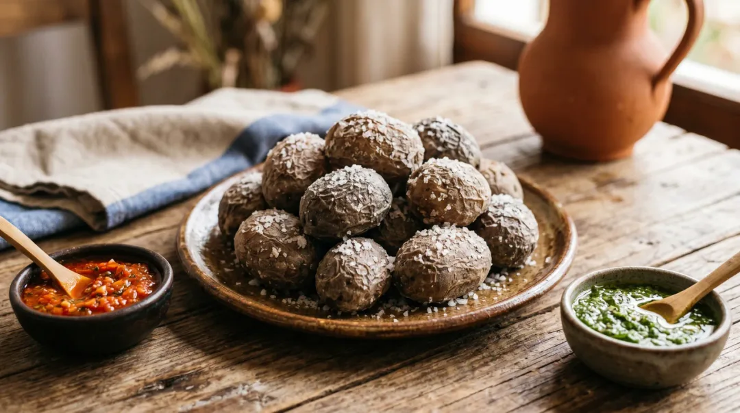 Papas Arrugadas: Canarian Wrinkly Potatoes, Recipe and Mojo